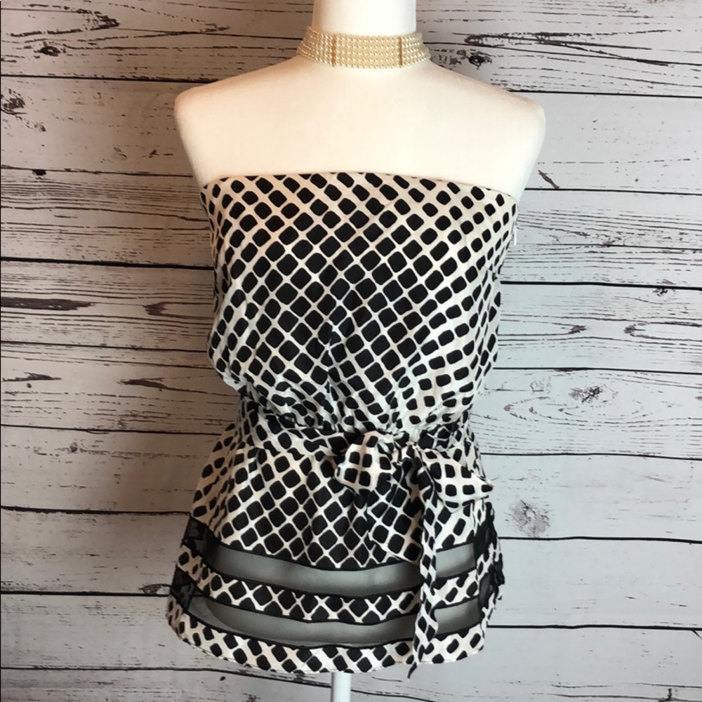 Black and White Elegant Top